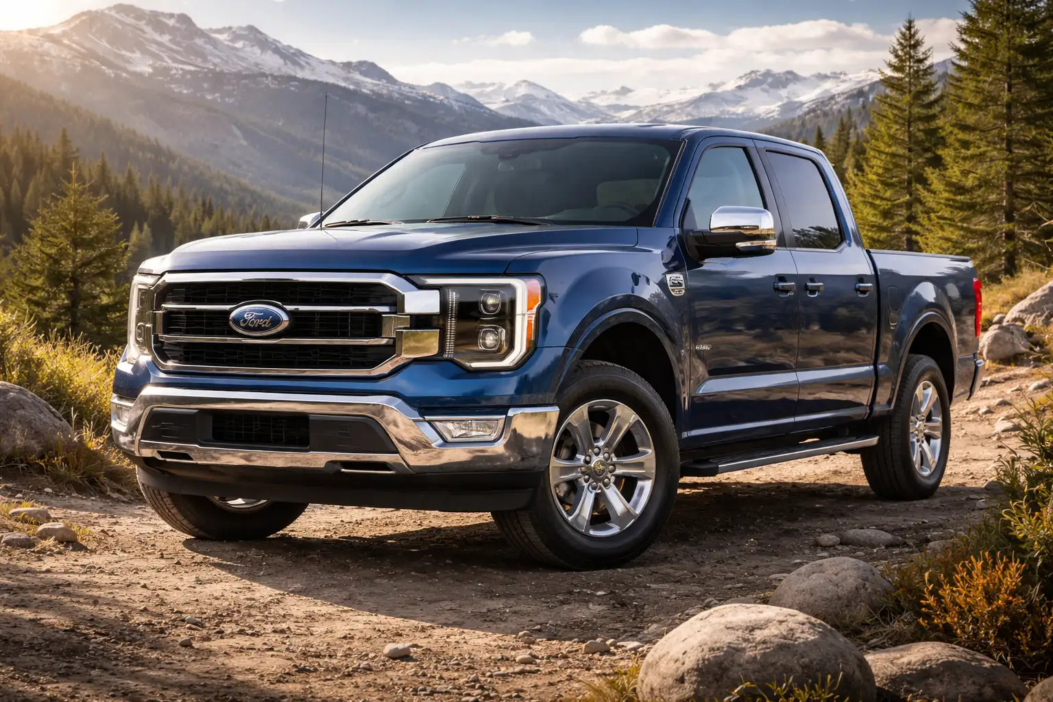 2022 Ford F-150 Lariat with aftermarket tires