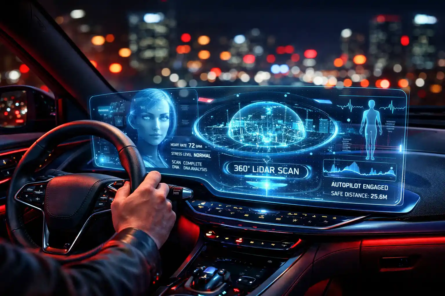 Driver interacting with human-centric AI