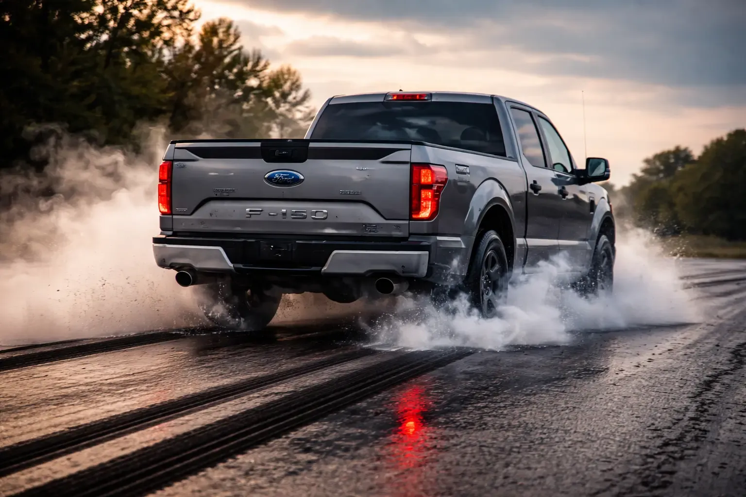 Ford F-150 emergency braking at 85 mph