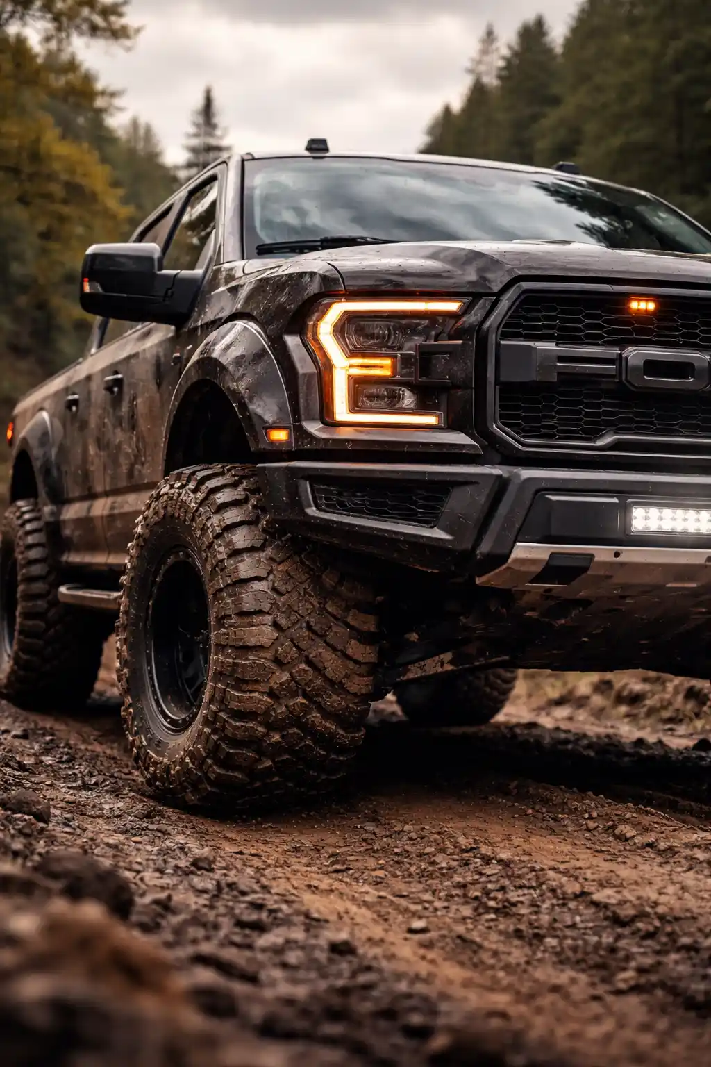 4x4 truck on a rocky trail